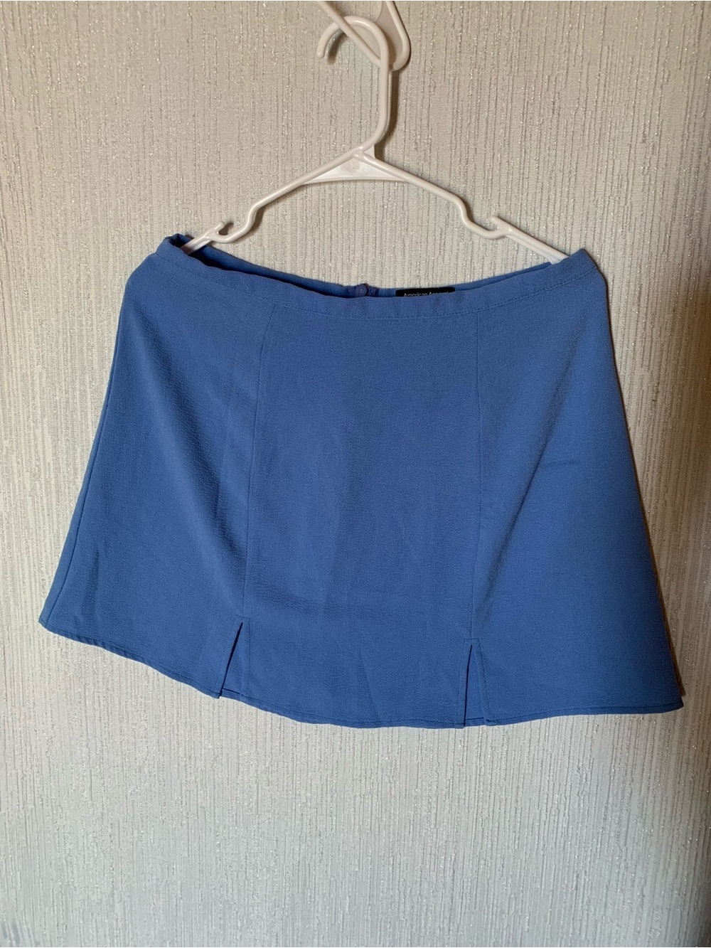 American Apparel Periwinkle A-Line Mini Skirt